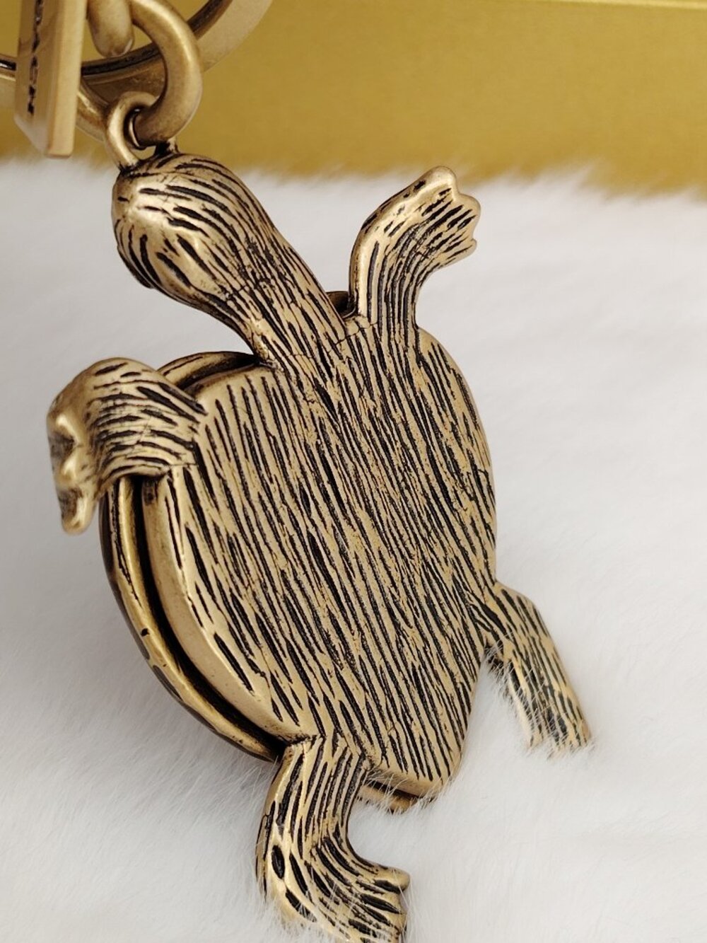 COACH Turtle Bag Charm Keychain Coach Bag Accessories - Picture 3 of 9
